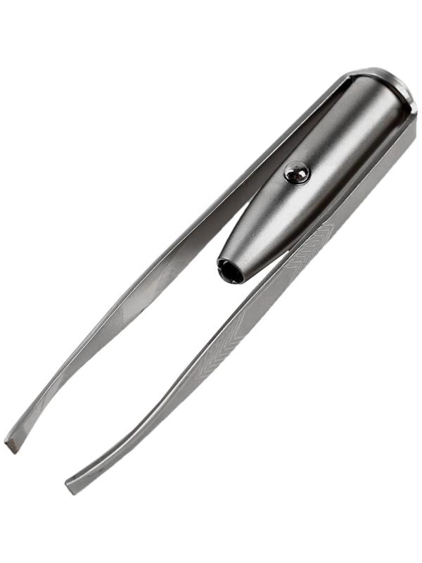 Пинцет Luazon LP-02, косметический, подсветка, батарейки в комплекте