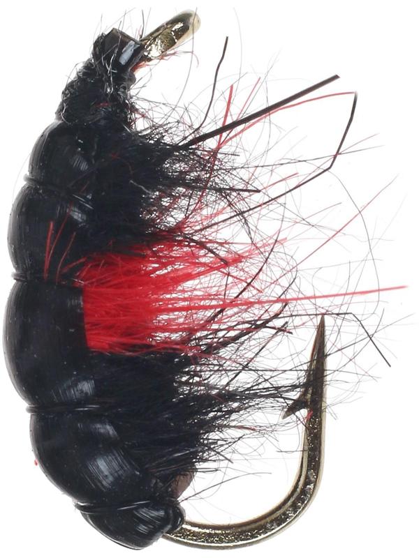 Мушка Gammarus Amphipod, Black & Red 3.0025-12