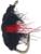 Мушка Gammarus Amphipod, Black & Red 3.0025-14