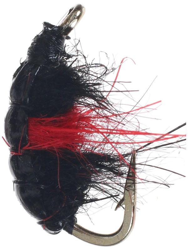 Мушка Gammarus Amphipod, Black & Red 3.0025-14