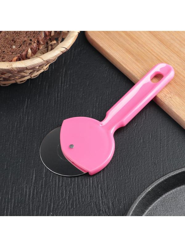 Нож для пиццы и теста Доляна «Наклон», 16,5 см, цвет МИКС