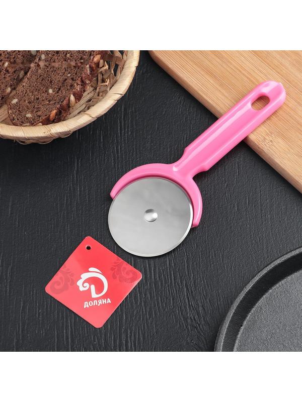 Нож для пиццы и теста Доляна «Наклон», 16,5 см, цвет МИКС