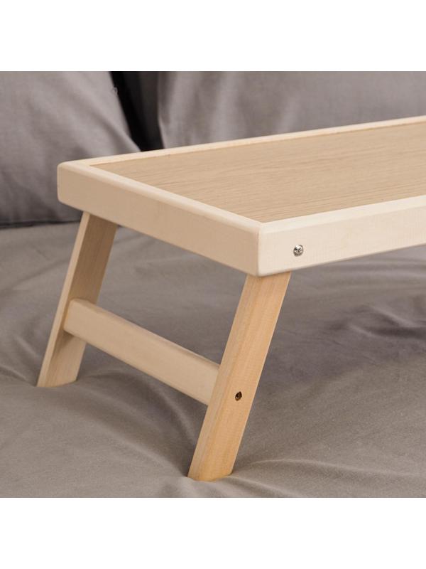 Столик для завтрака складной, 50×30см, цвет орех сонома