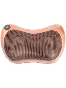 Массажная подушка Centek CT-2197, электрический, 25 Вт, ИК-подогрев, 3D массаж,  бронзовый