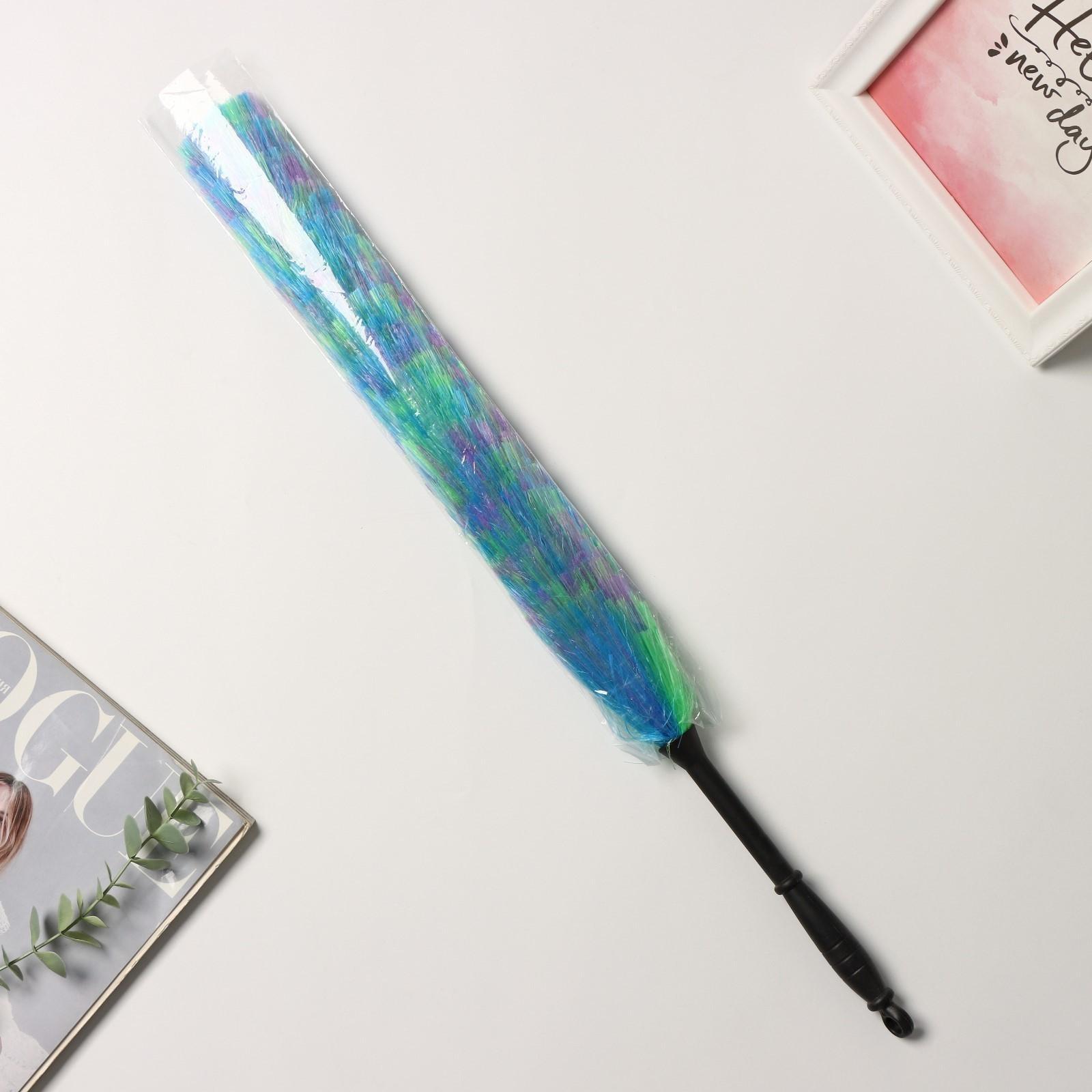 Щетка для удаления пыли Доляна «Павлин», 59 см, насадка 40,5 см, 40 гр