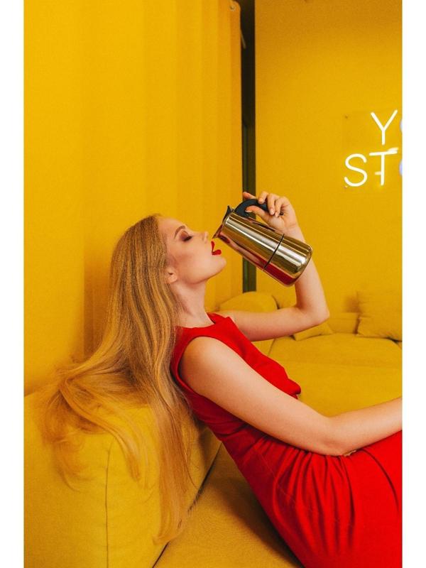 Кофеварка гейзерная Доляна «Стиль», на 9 чашек, 450 мл