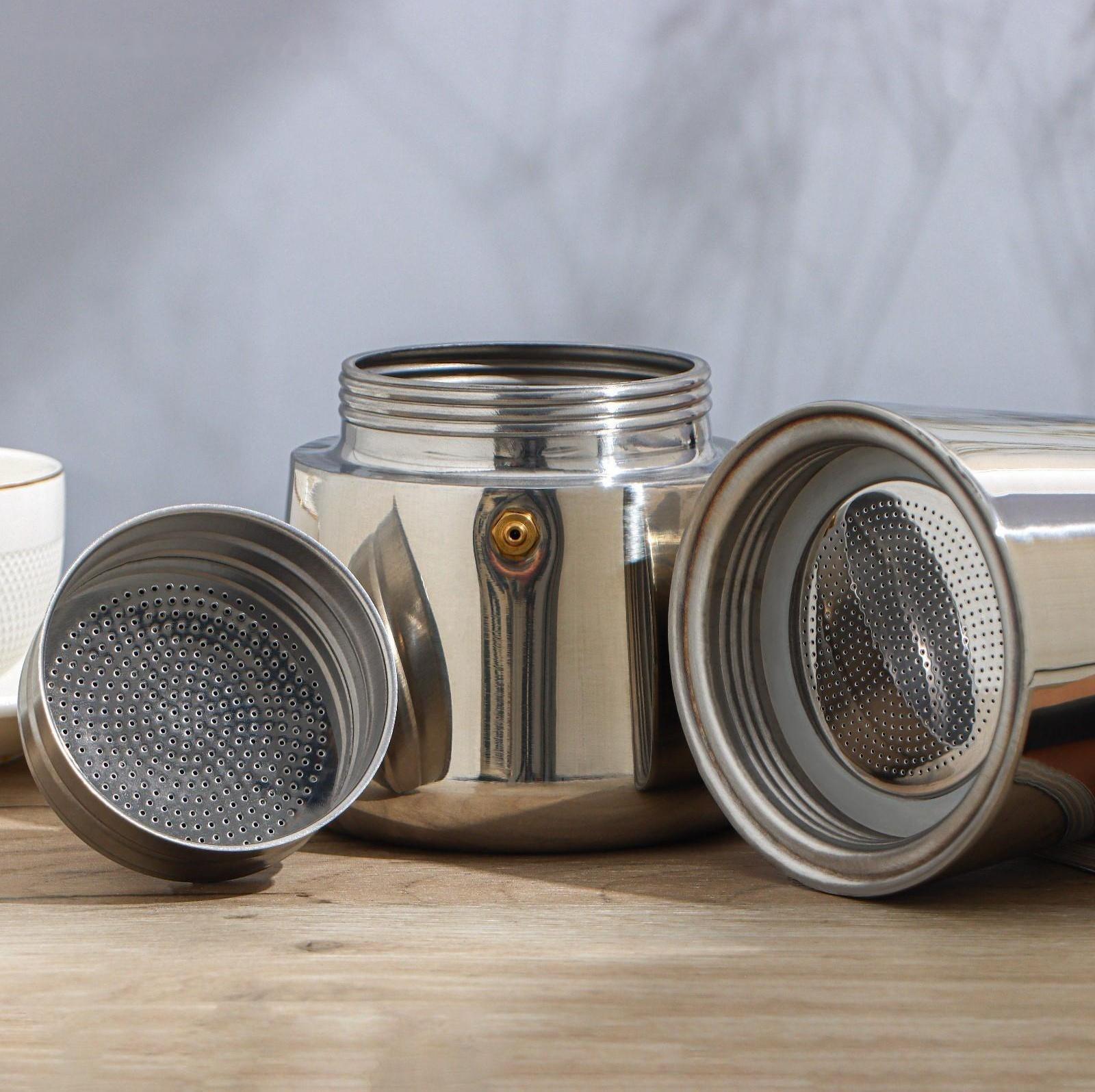 Кофеварка гейзерная Доляна «Стиль», на 12 чашек, 600 мл