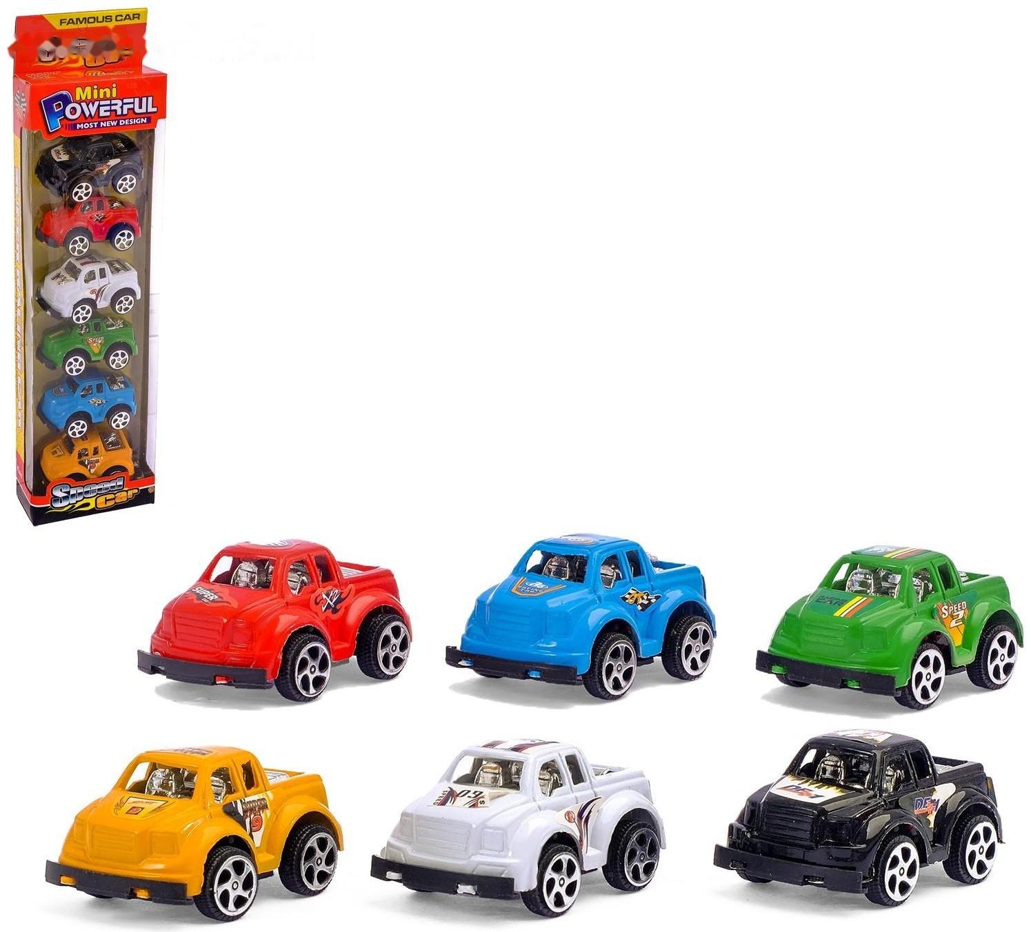 Набор инерционных машин «Джип», 6 шт.