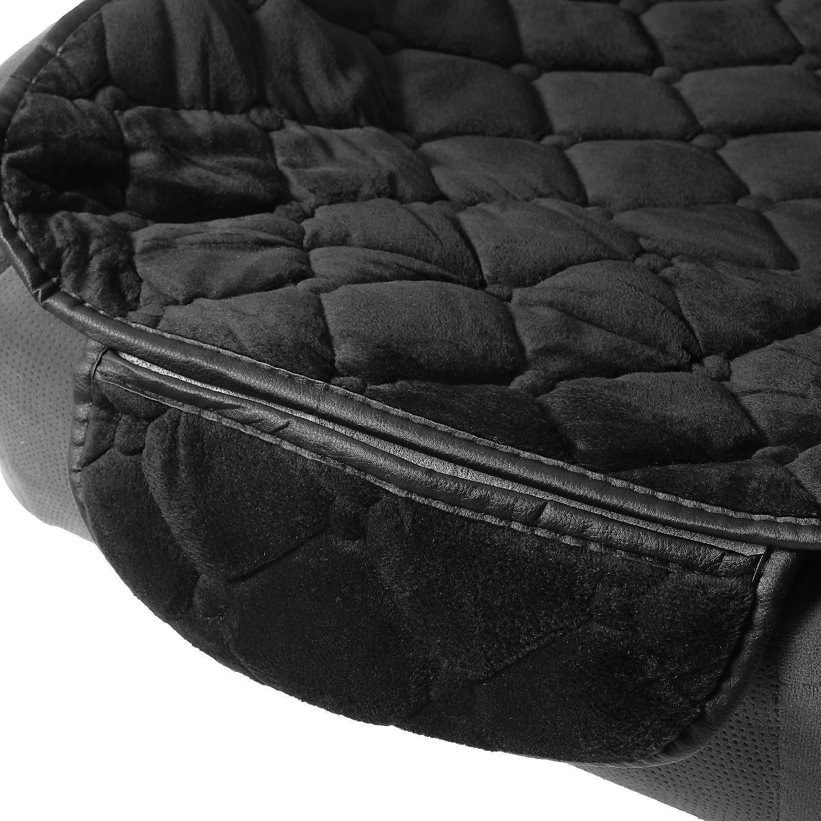 Накидки на сиденья универсальные, велюр, черный, набор 3 шт