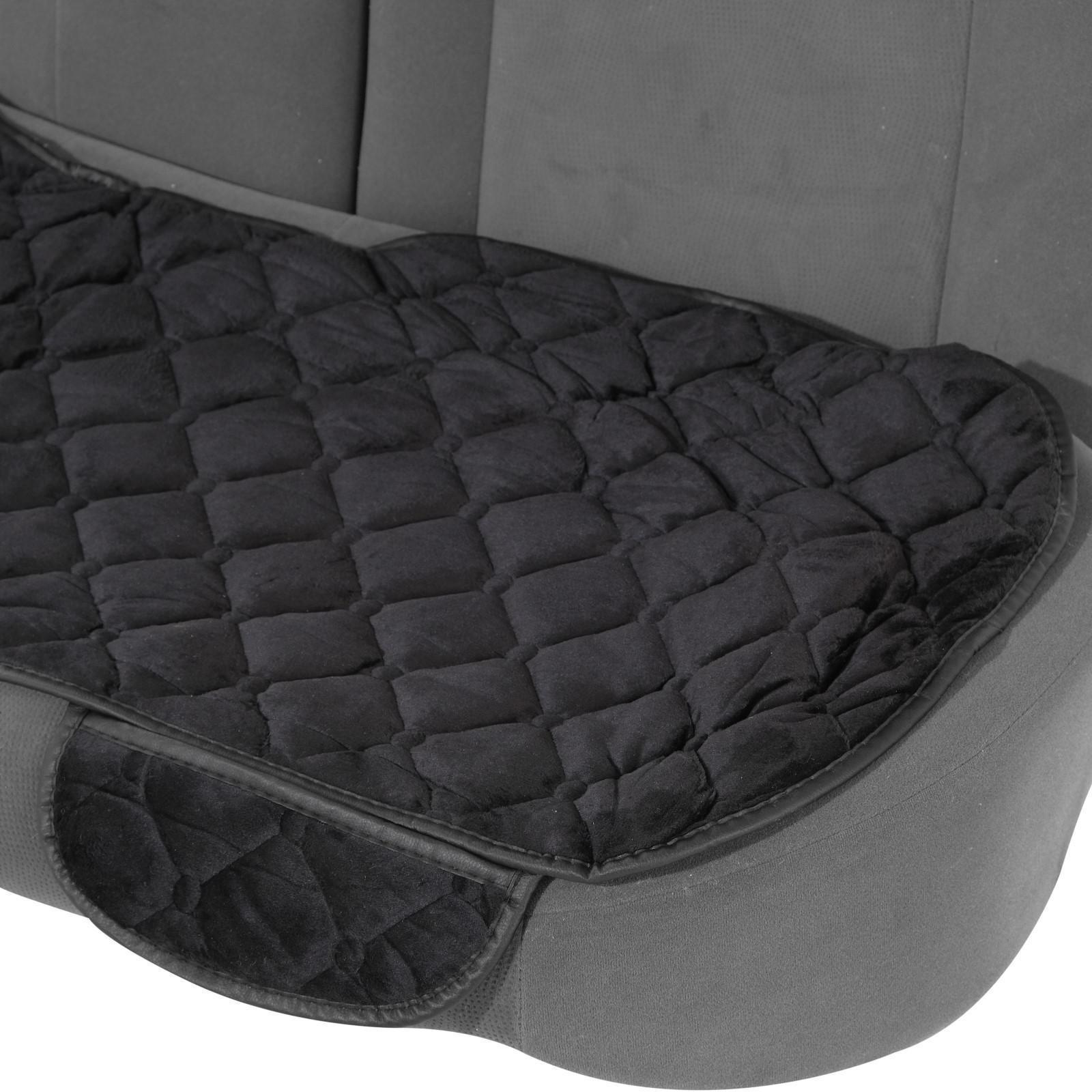 Накидки на сиденья универсальные, велюр, черный, набор 3 шт