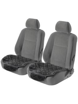Накидки на сиденья универсальные, велюр, черный, набор 3 шт
