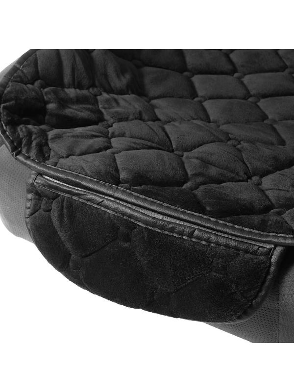 Накидки на сиденья универсальные, велюр, черный, набор 3 шт