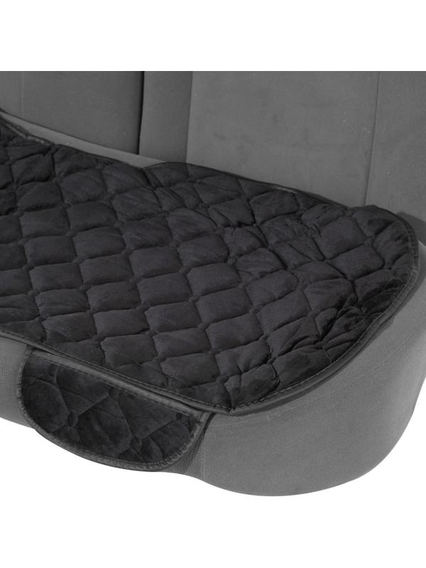 Накидки на сиденья универсальные, велюр, черный, набор 3 шт