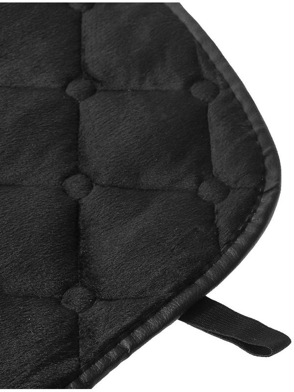 Накидки на сиденья универсальные, велюр, черный, набор 3 шт