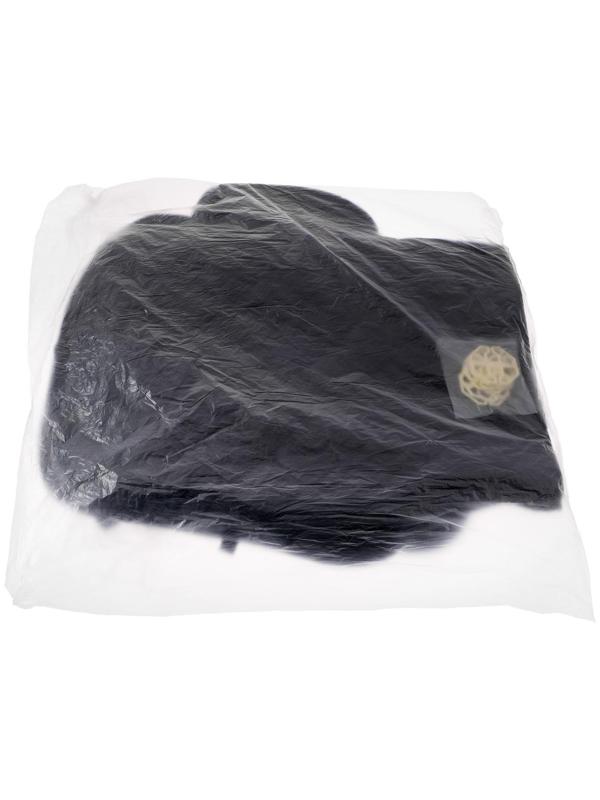 Накидки на сиденья универсальные, велюр, черный, набор 3 шт