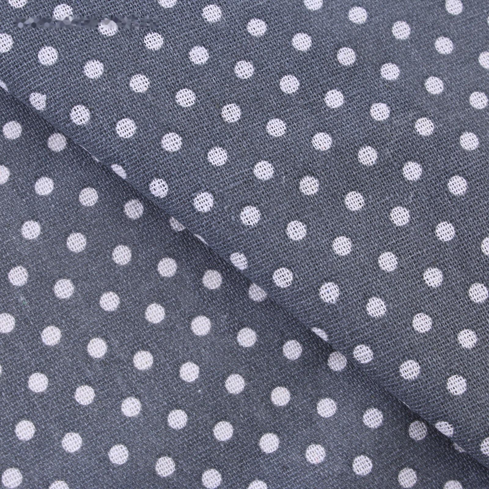 Ткань для пэчворка «Холща Истории в горошек», 50 × 50 см