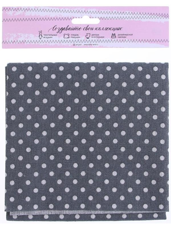 Ткань для пэчворка «Холща Истории в горошек», 50 × 50 см