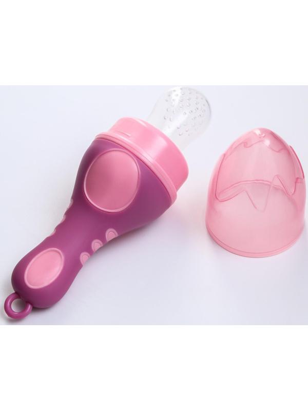 Изделие для прикорма с силиконовой сеточкой, цвет малиновый