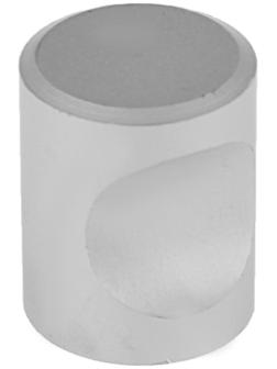 Ручка кнопка ТУНДРА РК102  d=16 мм, цвет матовый хром