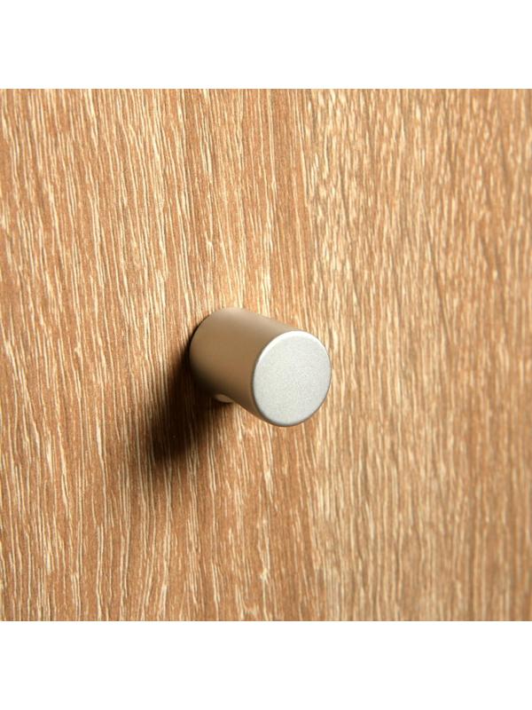 Ручка кнопка ТУНДРА РК102  d=16 мм, цвет матовый хром