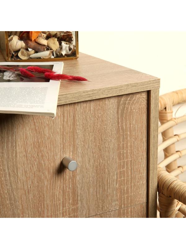 Ручка кнопка ТУНДРА РК102  d=16 мм, цвет матовый хром