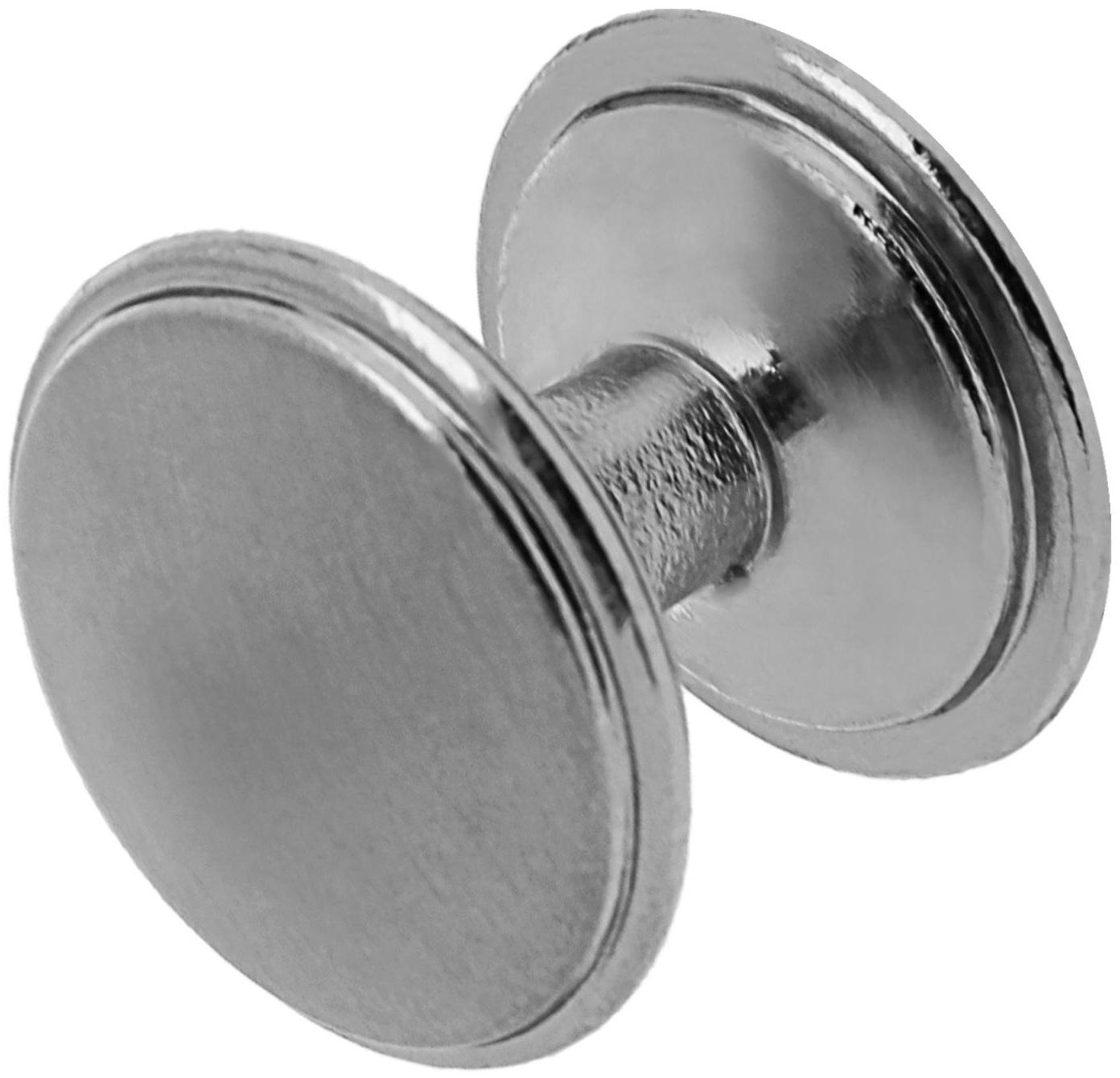 Ручка кнопка ТУНДРА РК108, цвет хром