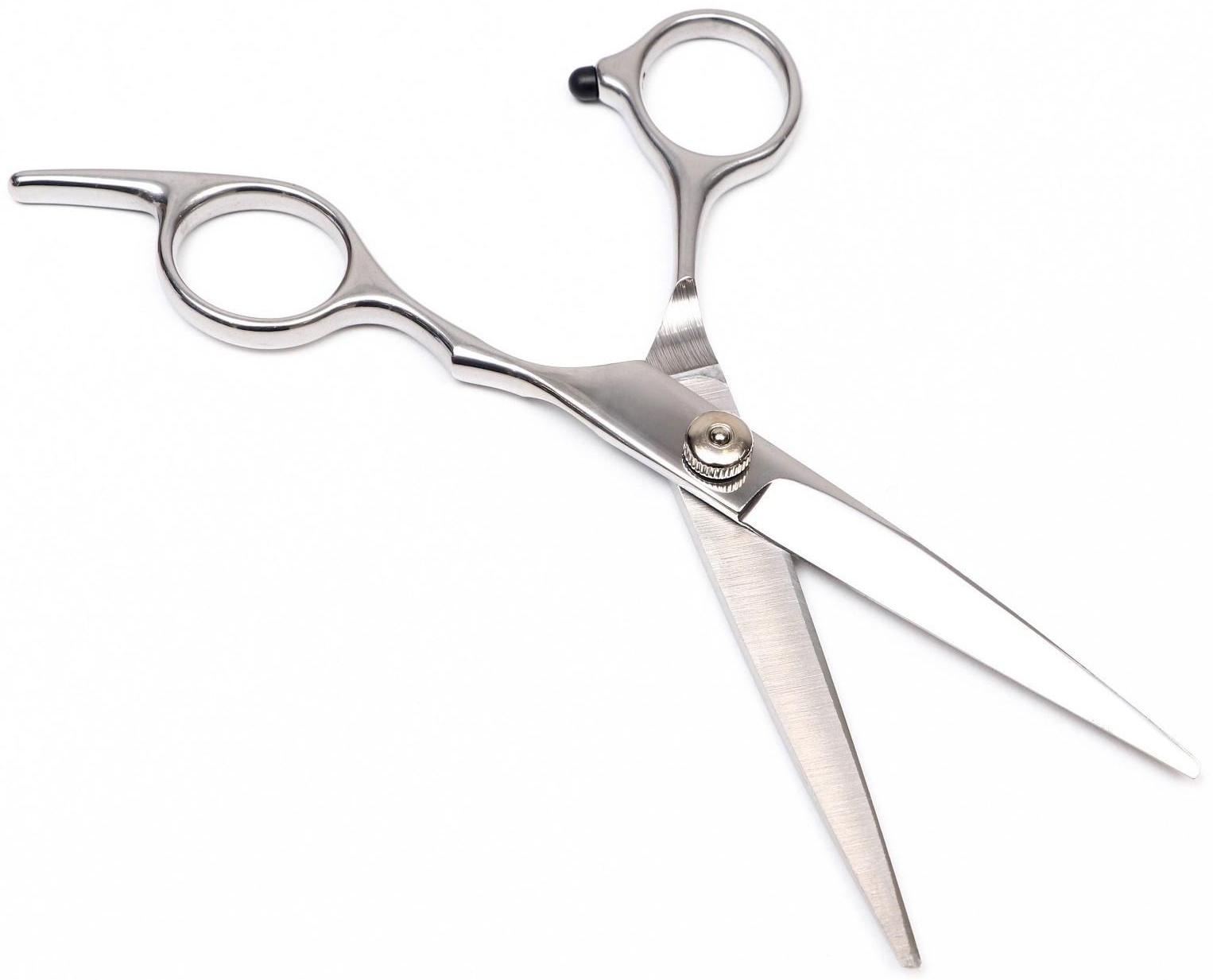 Ножницы для стрижки животных прямые с упором для пальца