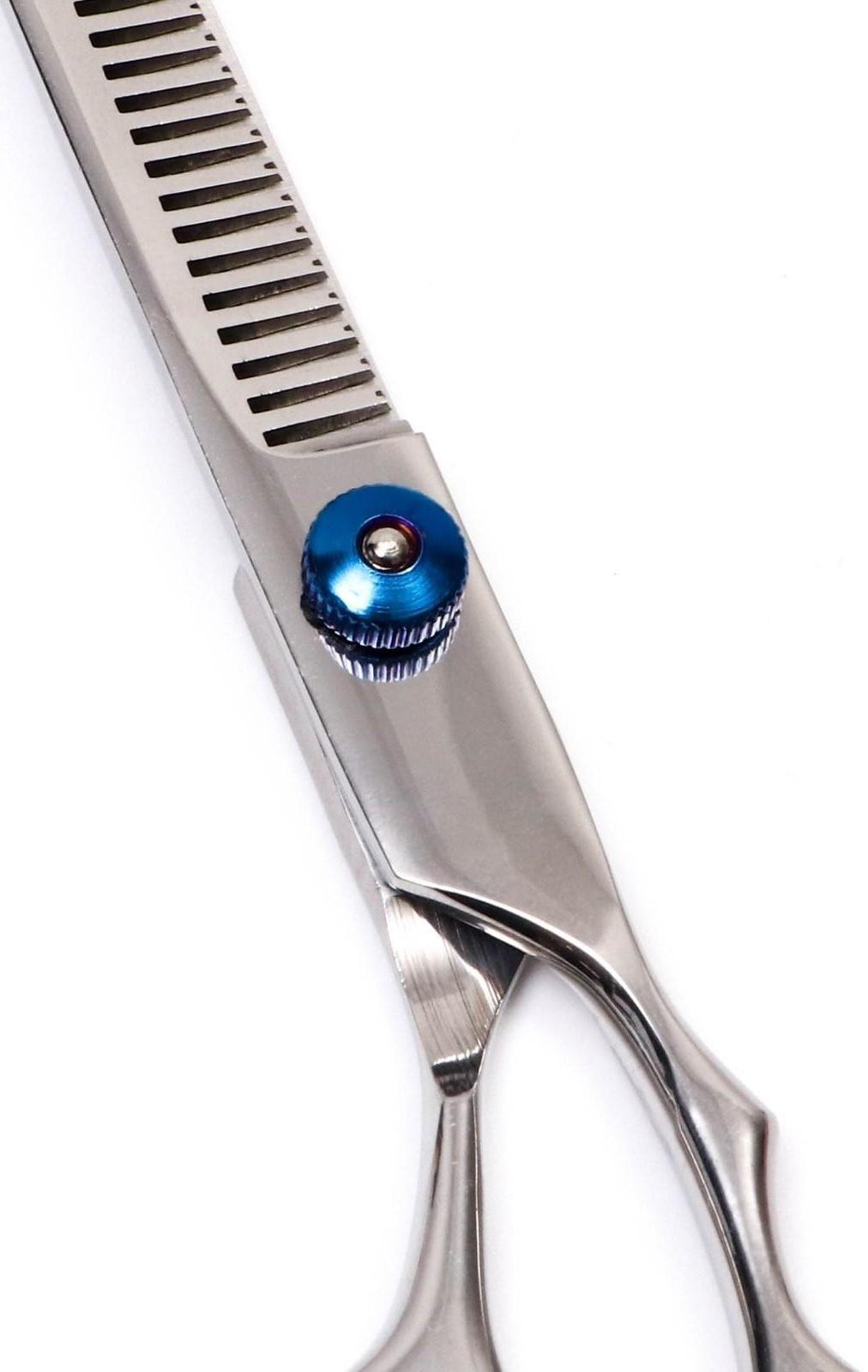 Ножницы филировочные для животных с упором для пальца