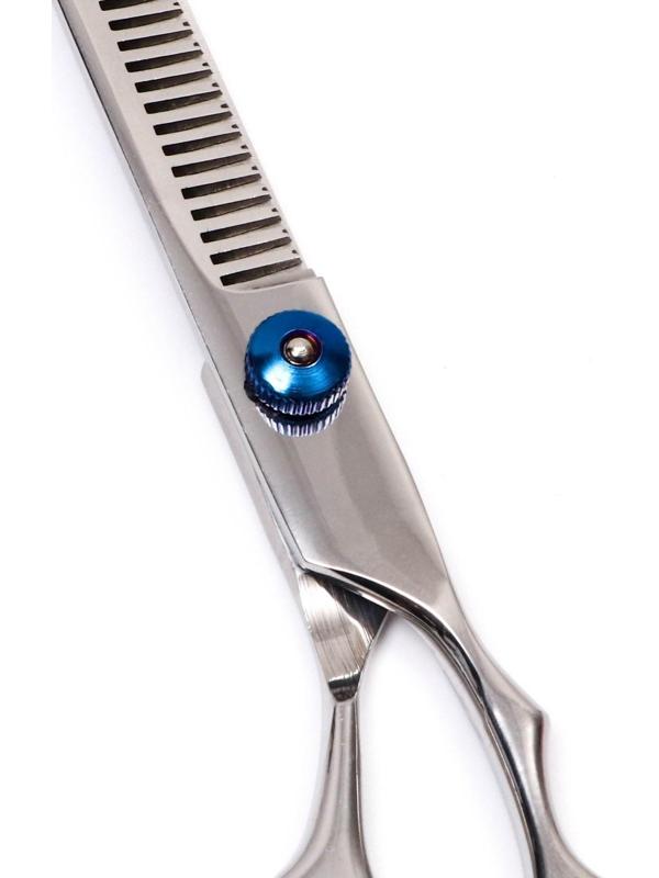 Ножницы филировочные для животных с упором для пальца