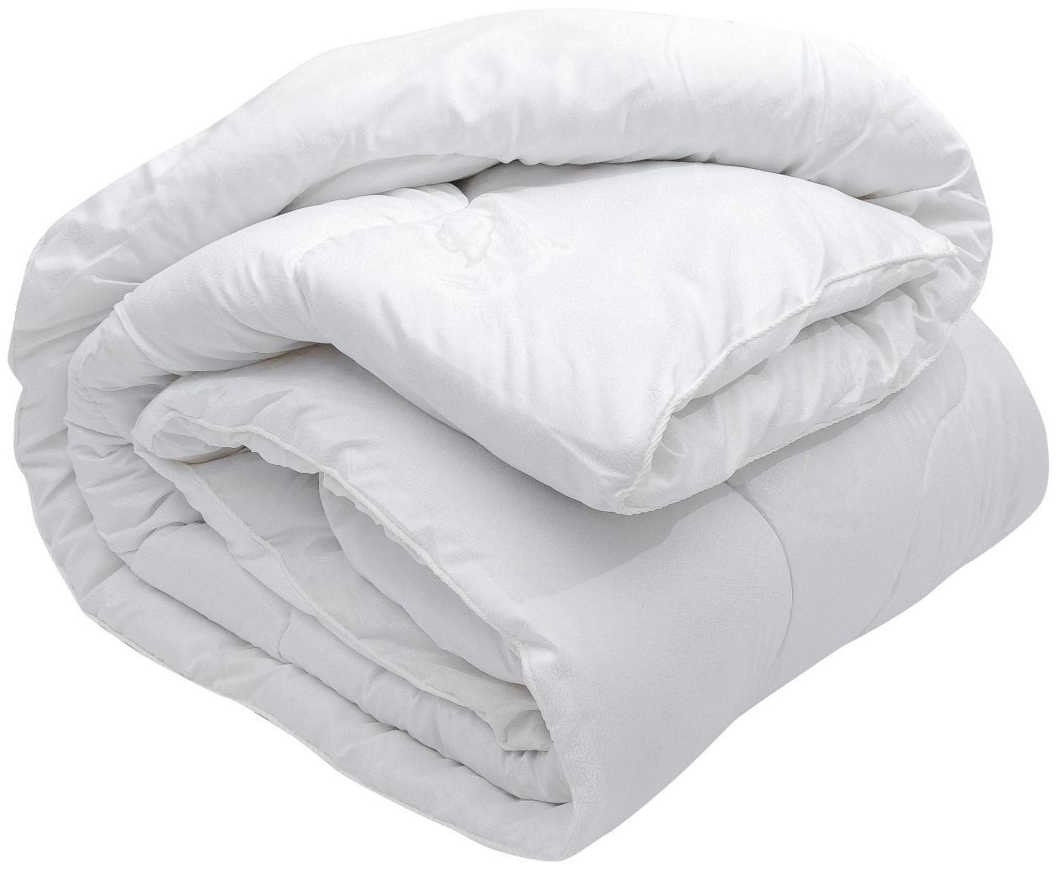 Одеяло зимнее 172х205 см, иск. лебяжий пух, ткань глосс-сатин, п/э 100%