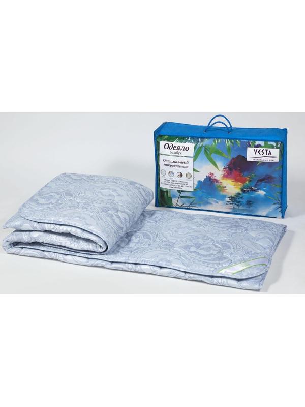 Одеяло зимнее 140х205 см, бамбуковое волокно, ткань тик, п/э 100%