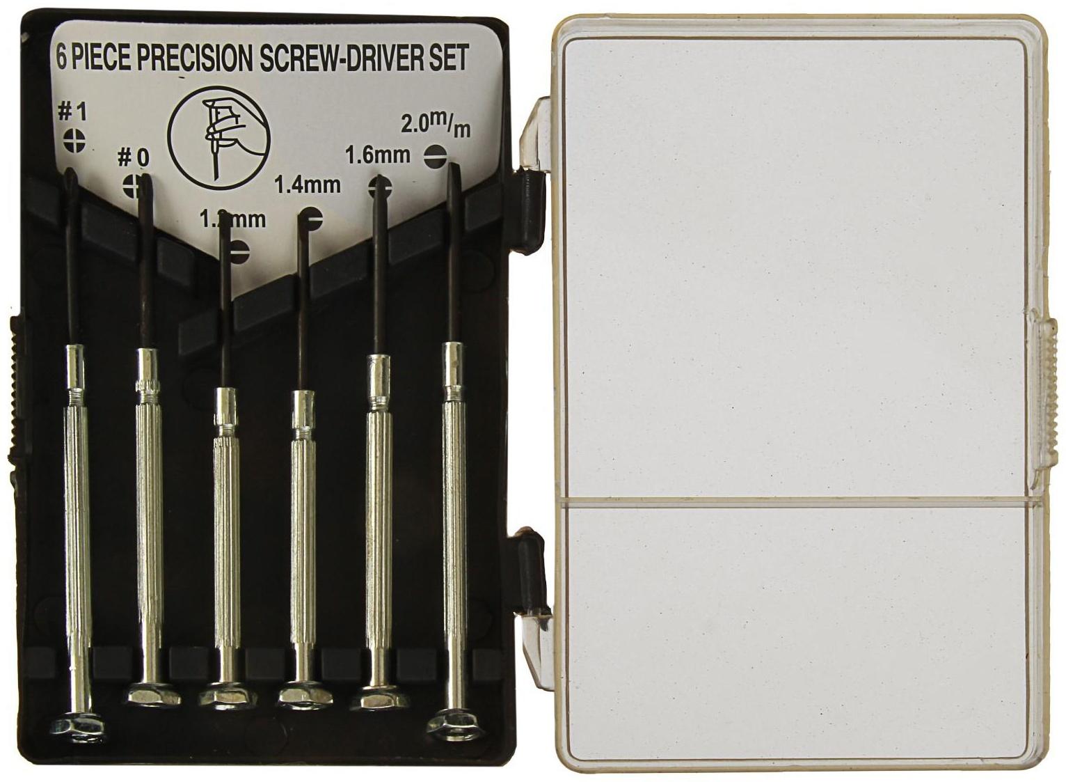 Набор отверток для точных работ ЛОМ, 6 шт.