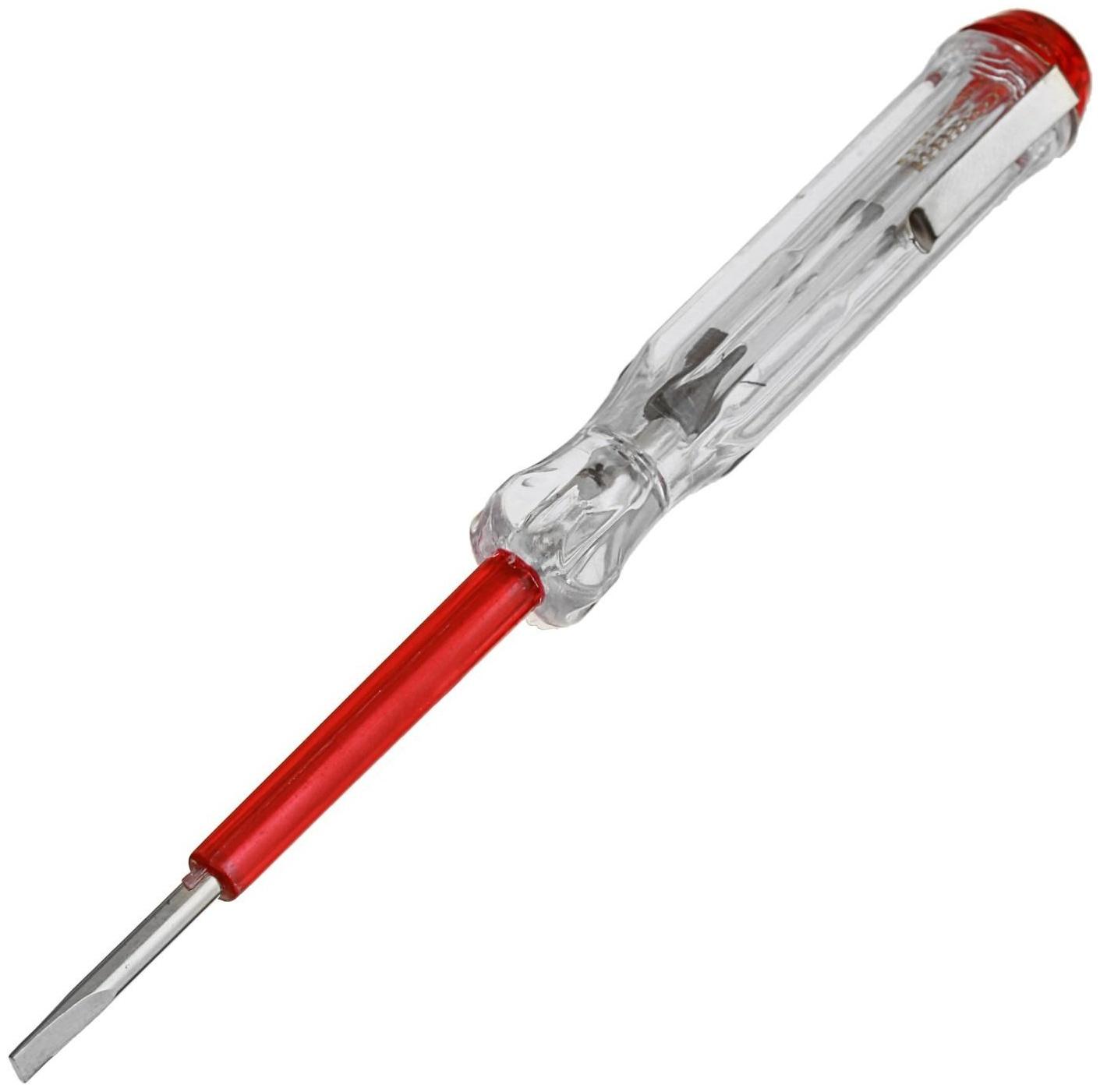 Отвертка индикаторная ЛОМ, пластиковая рукоятка, 135 мм