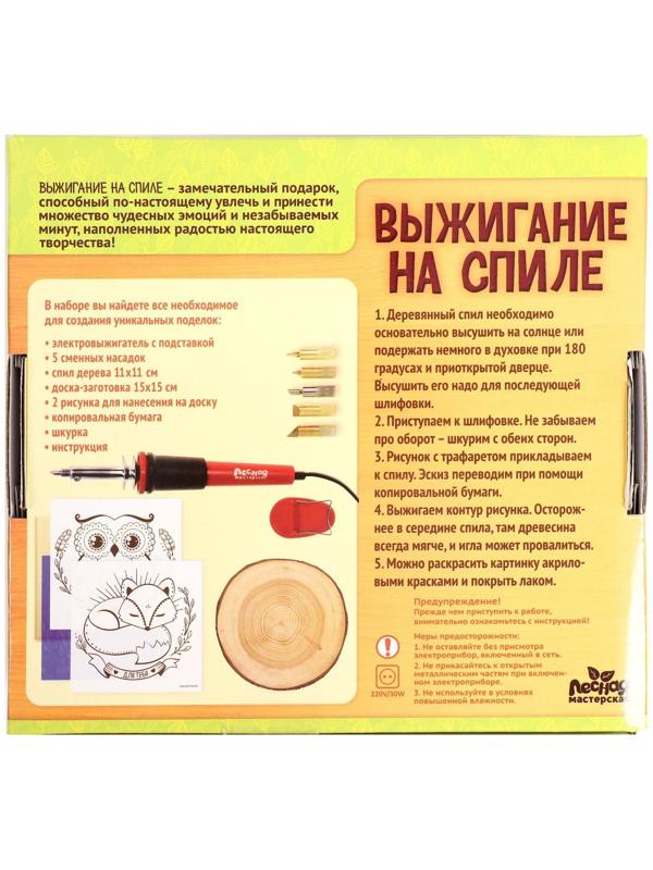 Набор для выжигания и росписи по дереву «Для тебя»