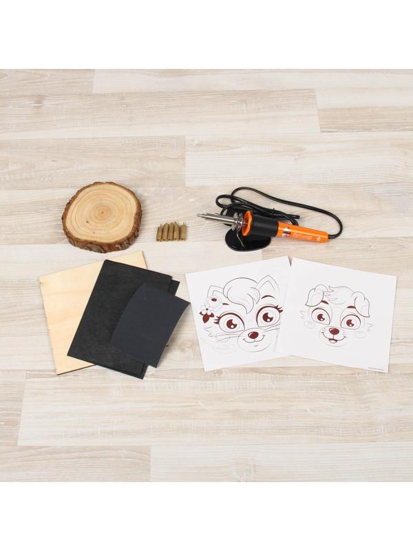 Набор для выжигания и росписи по дереву «Любимые питомцы»