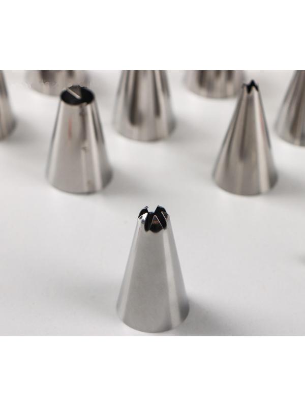 Набор насадок кондитерских, 42 шт, d=1,7 см, адаптер, в кейсе, насадки в ассортименте