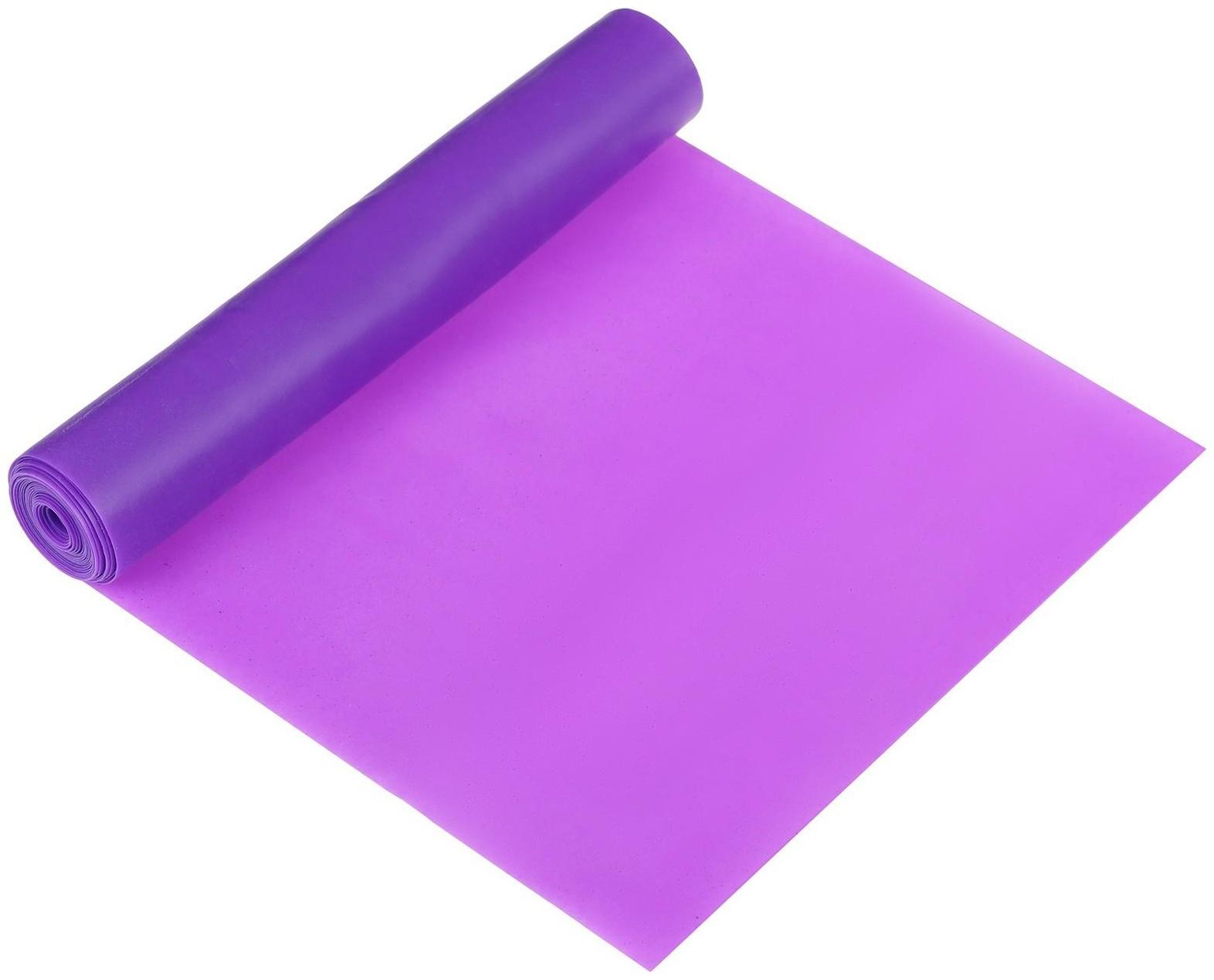 Набор для фитнеса: эспандер ленточный, скакалка скоростная, цвет фиолетовый