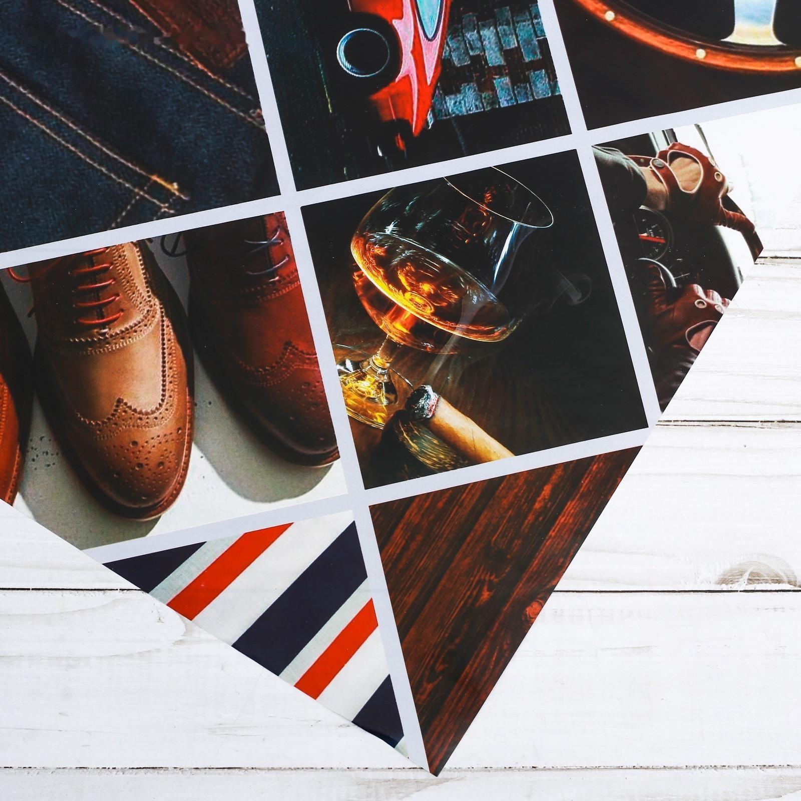 Бумага упаковочная глянцевая «Мужская», 70 × 100 см / 10 шт.