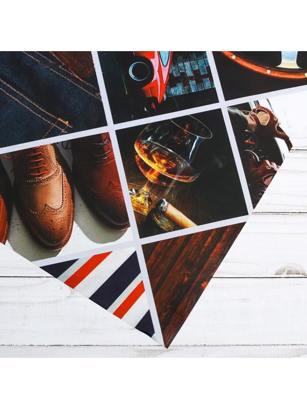 Бумага упаковочная глянцевая «Мужская», 70 × 100 см / 10 шт.