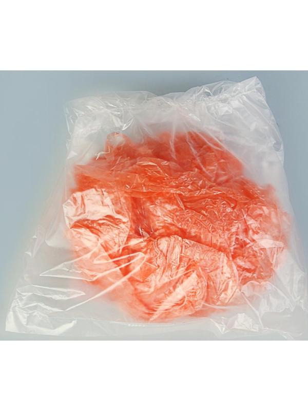 Бахилы оранжевые полиэтиленовые, детские, стандарт прочные, 300 х 100 мм., 1,5 г