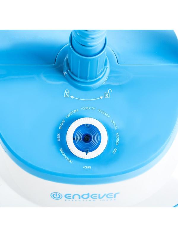 Отпариватель Endever Odyssey Q-6, напольный, 2200 Вт, 1800 мл, 50 г/мин, шнур 1.8 м, голубой