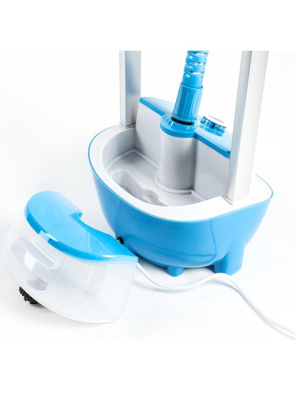 Отпариватель Endever Odyssey Q-6, напольный, 2200 Вт, 1800 мл, 50 г/мин, шнур 1.8 м, голубой