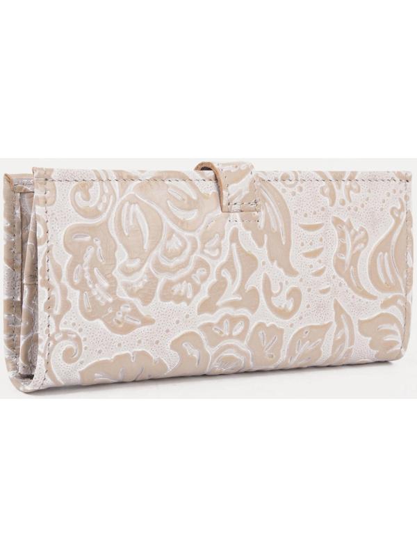 Кошелёк на кнопке, цвет бежевый