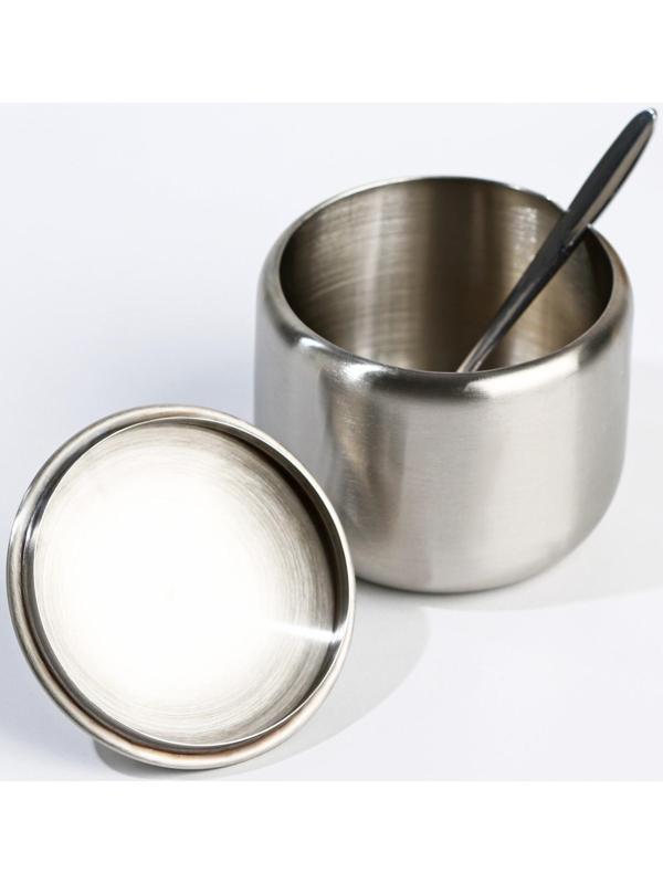 Сахарница из нержавеющей стали «Нежа», 300 мл, 8,5×9,5 см