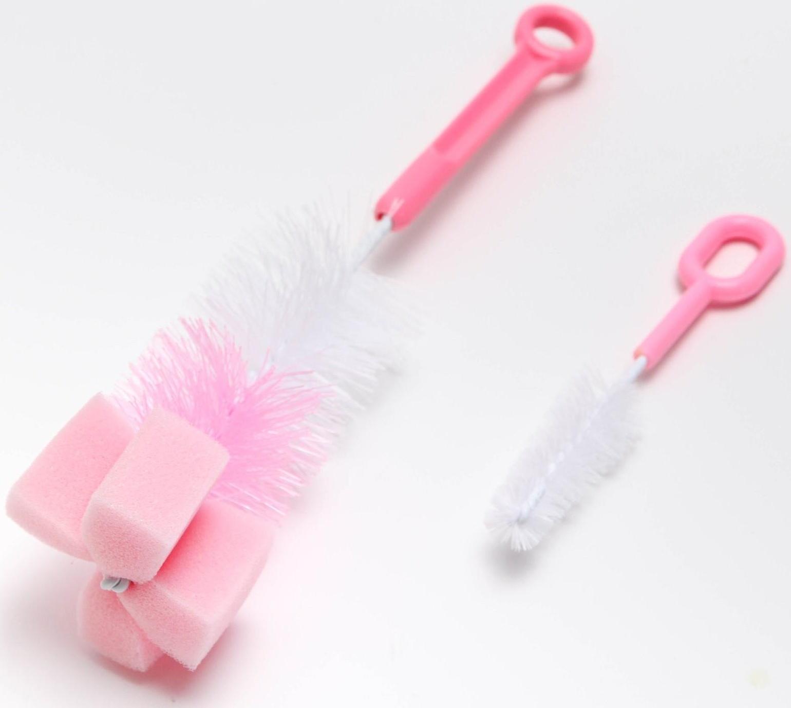 Набор ёршиков для бутылочек и сосок, цвета МИКС