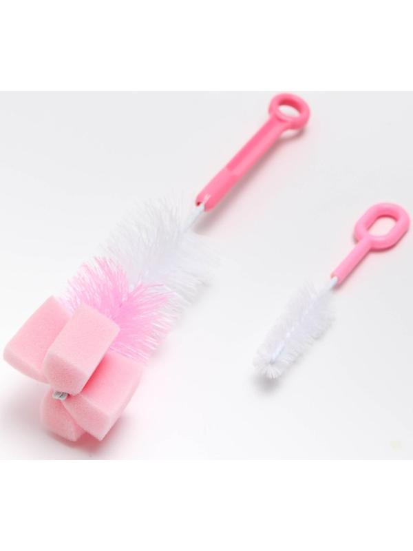 Набор ёршиков для бутылочек и сосок, цвета МИКС