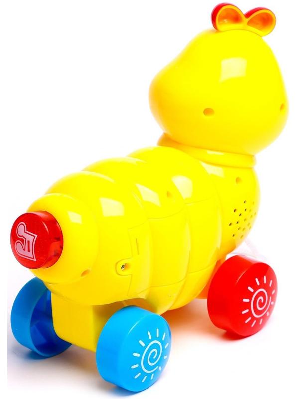 Каталка на верёвке «Забава», световые и звуковые эффекты, МИКС