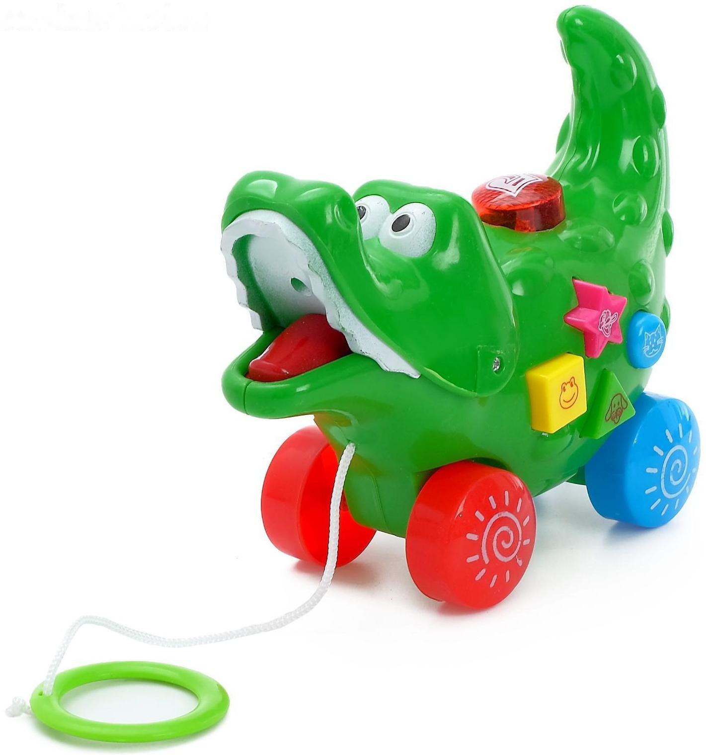 Каталка на верёвке «Крока», звуковые эффекты