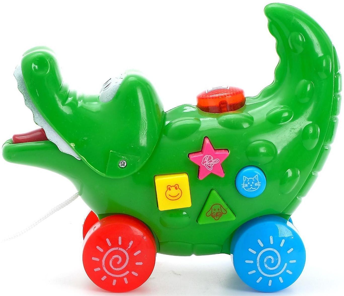 Каталка на верёвке «Крока», звуковые эффекты