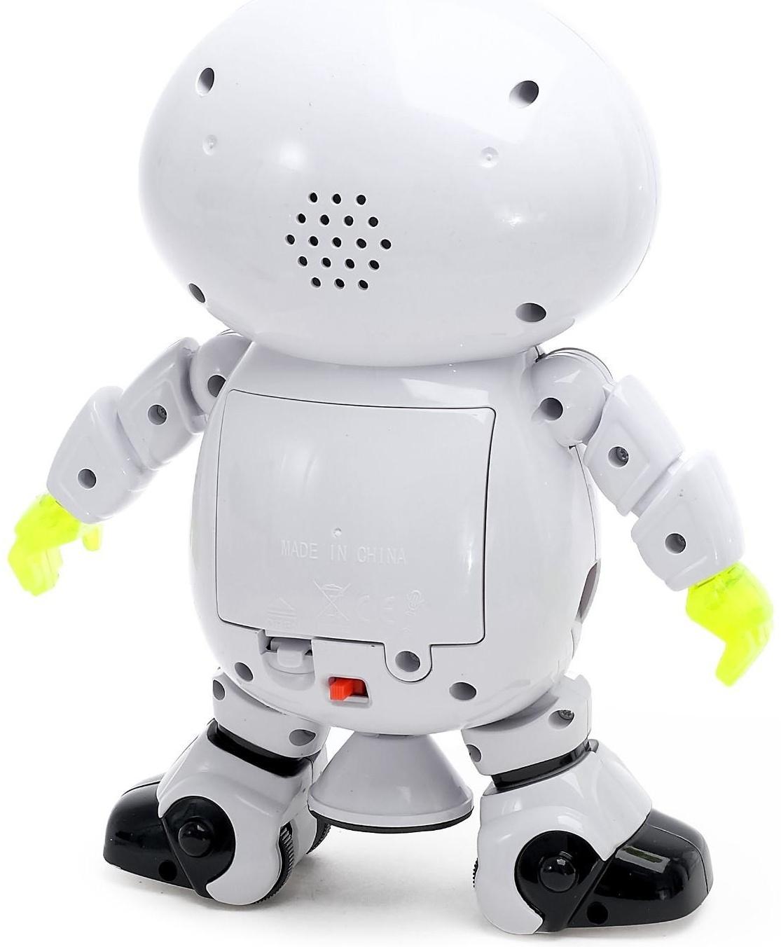 Робот «Танцор», ездит, произвольное движение, световые и звуковые эффекты, работает от батареек
